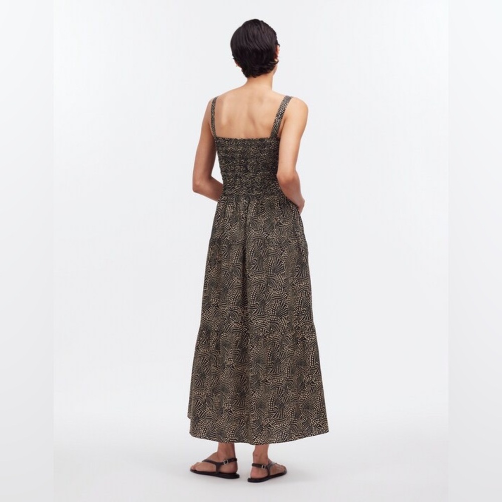 🔥🔥🔥NEW Madewell Smocked Polka Dot Drop-Waist Maxi Dress - Picture 5 of 10